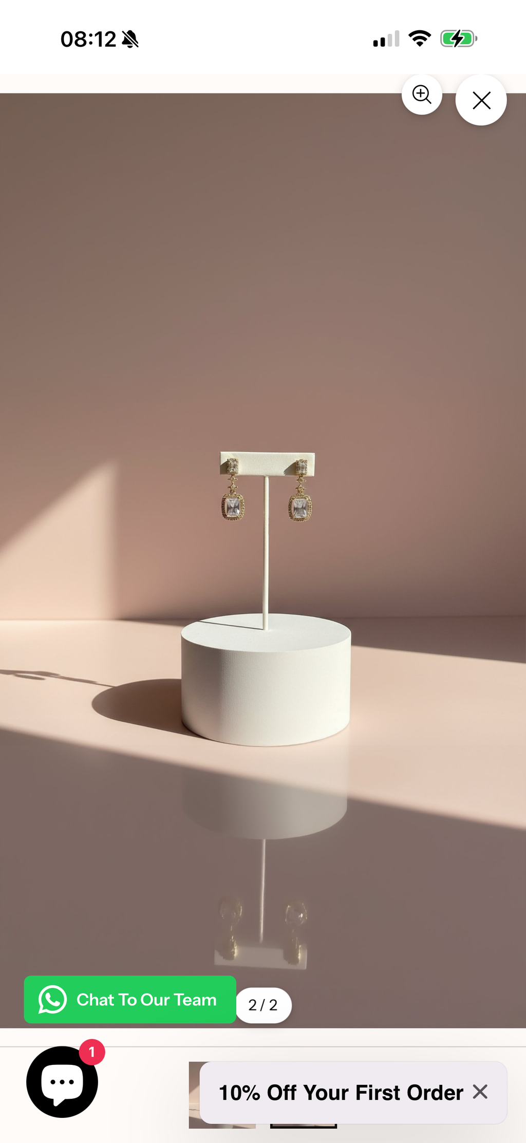 Oblong Crystal Drop & Dangle Earrings