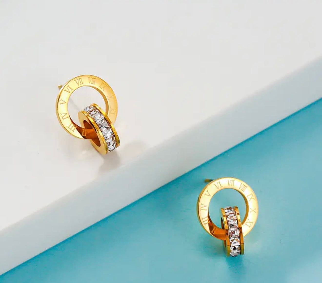 Bohemian Elegant 316L Stainless Steel Hoop Earrings - Hypoallergenic, Classic Style with Sparkling Cubic Zirconia Accents, Perfect for Daily Wear & Gifting, Vacation Earrings|Classic Earring Design|Hypoallergenic Earrings