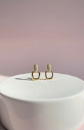 Square Pavé Drop & Dangle Earrings