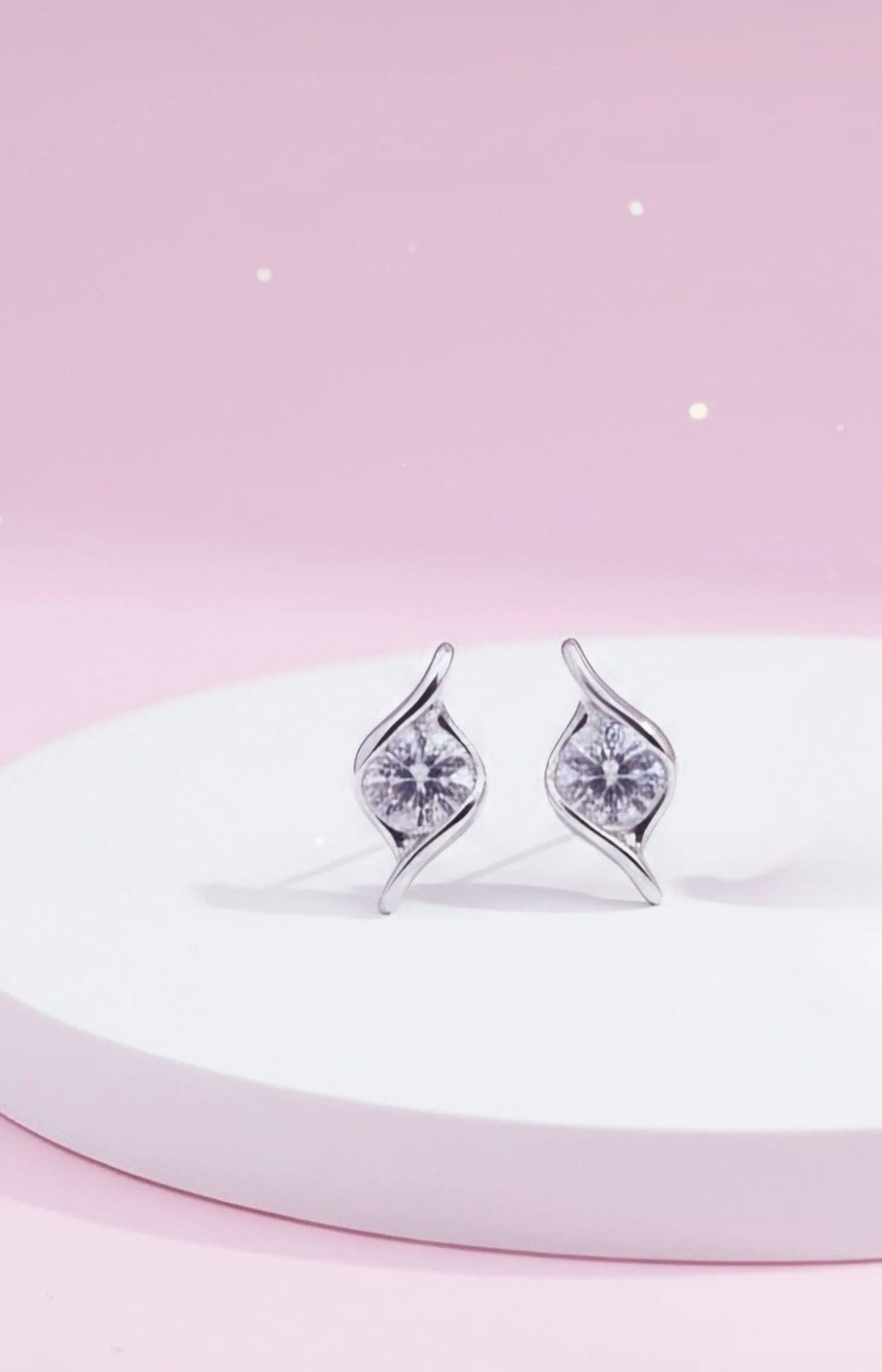 Brilliant Cut Crystal Stud Earrings