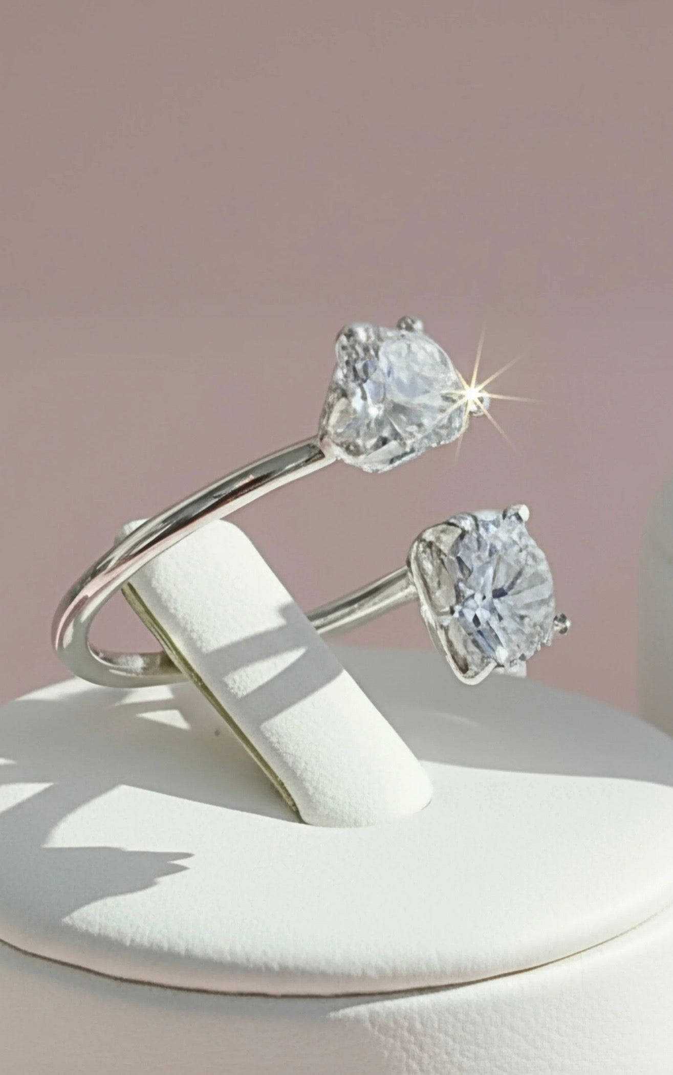 Crystal Free Size Ring