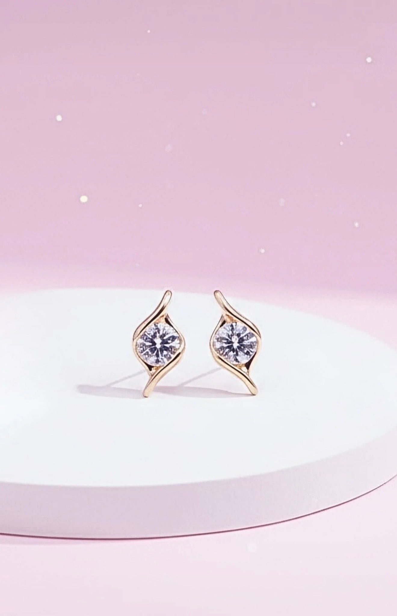 Brilliant Cut Crystal Stud Earrings